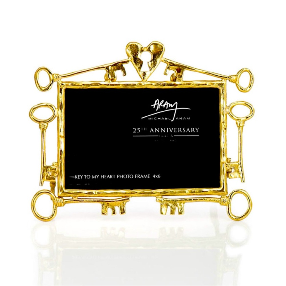 Key To My Heart 4 X 6 Photo Frame by Michael Aram